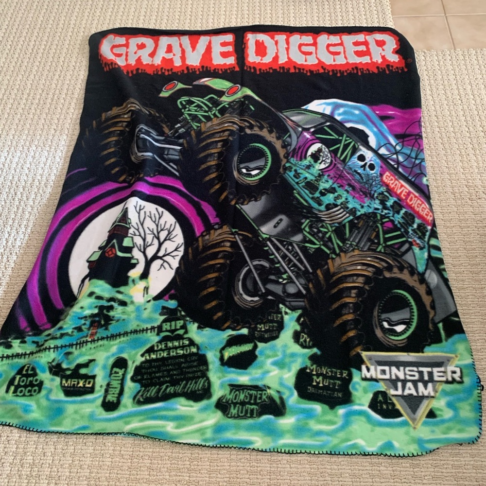Monster Jam Grave Digger Blanket